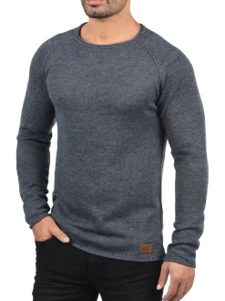 BLEND Herren Strickpullover - BHDan in blau