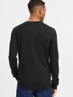 BLEND Herren Strickpullover - BHDan in schwarz