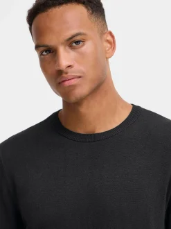 BLEND Herren Strickpullover - BHDan in schwarz