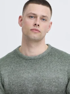 BLEND Herren Strickpullover - BHDannie in hellblau
