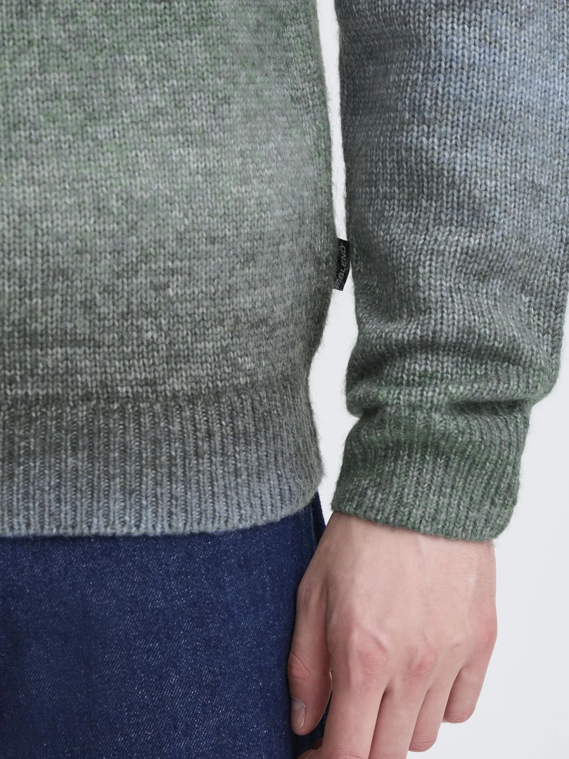 BLEND Herren Strickpullover - BHDannie in hellblau