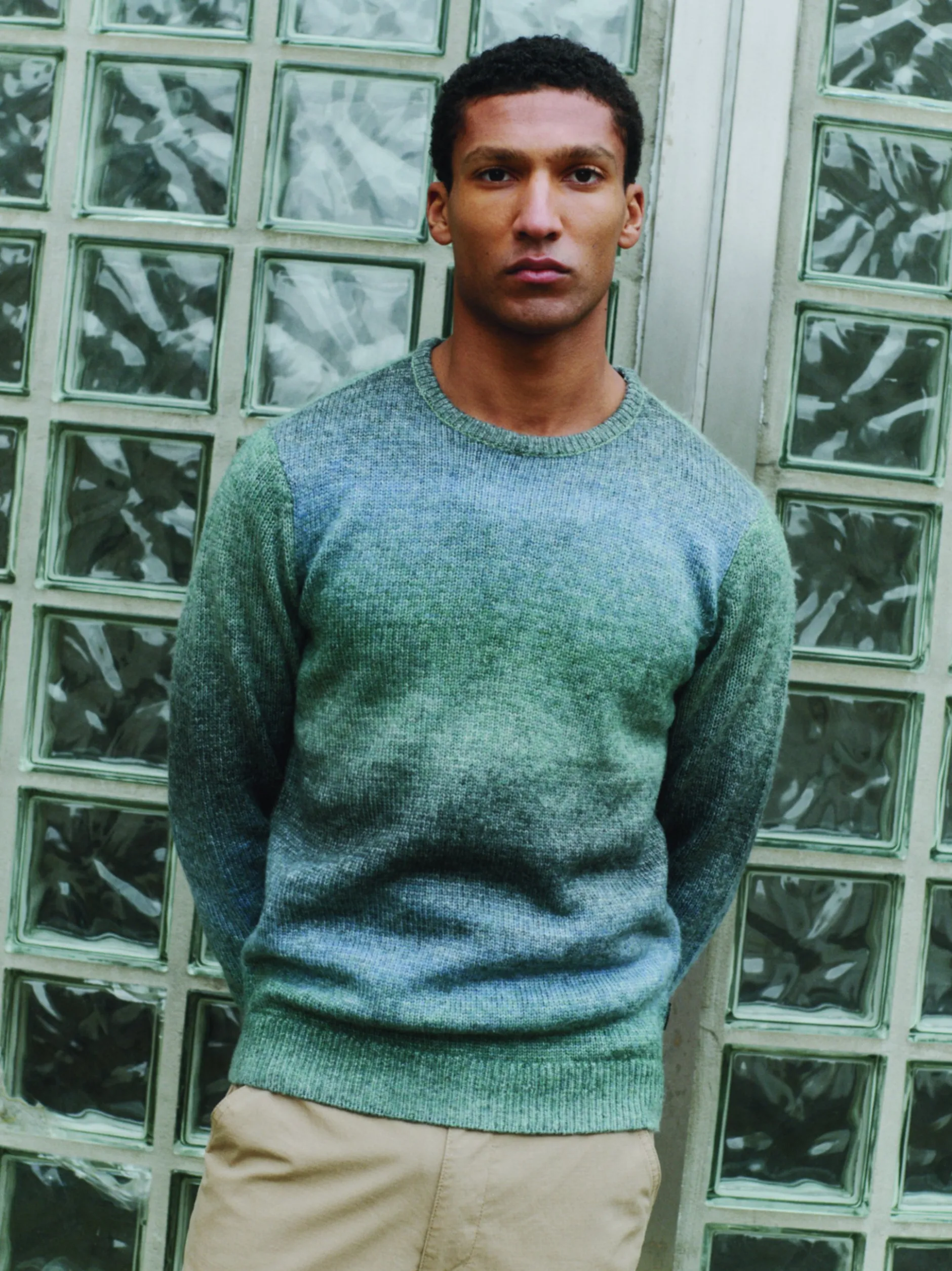 BLEND Herren Strickpullover - BHDannie in hellblau