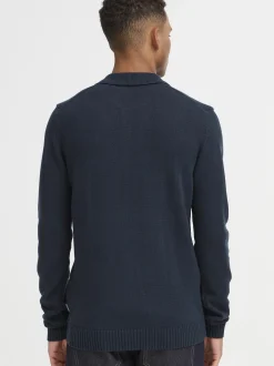 BLEND Herren Strickpullover - BHDeno in blau