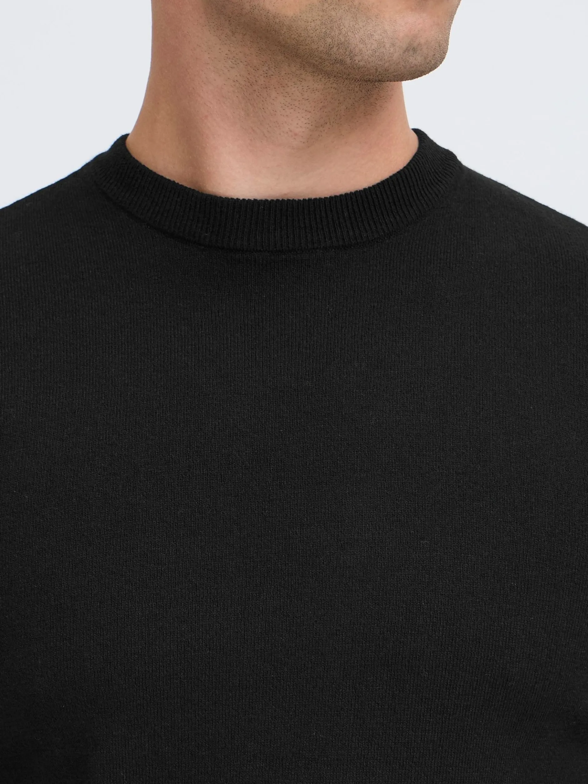 BLEND Herren Strickpullover - BHFinn in schwarz