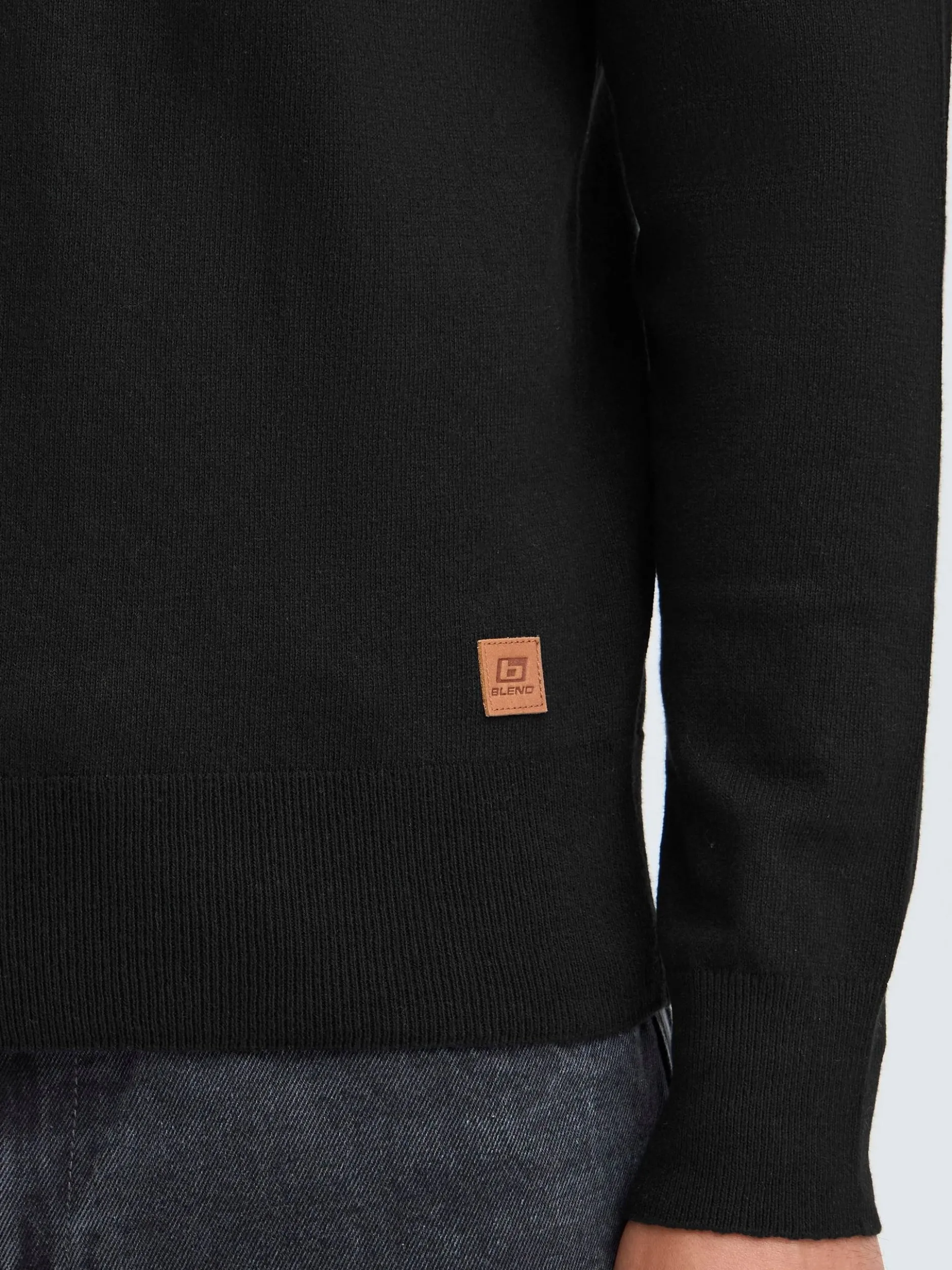 BLEND Herren Strickpullover - BHFinn in schwarz
