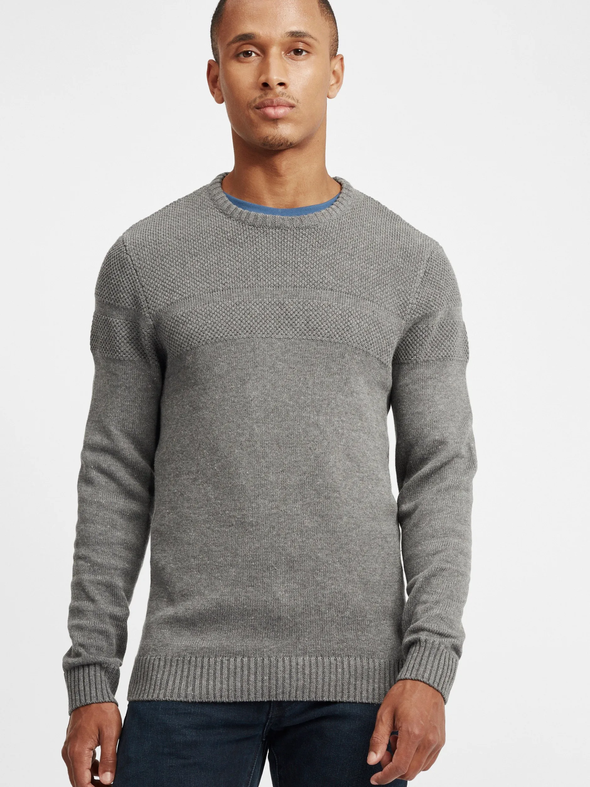 BLEND Herren Strickpullover - BHGastamo in grau