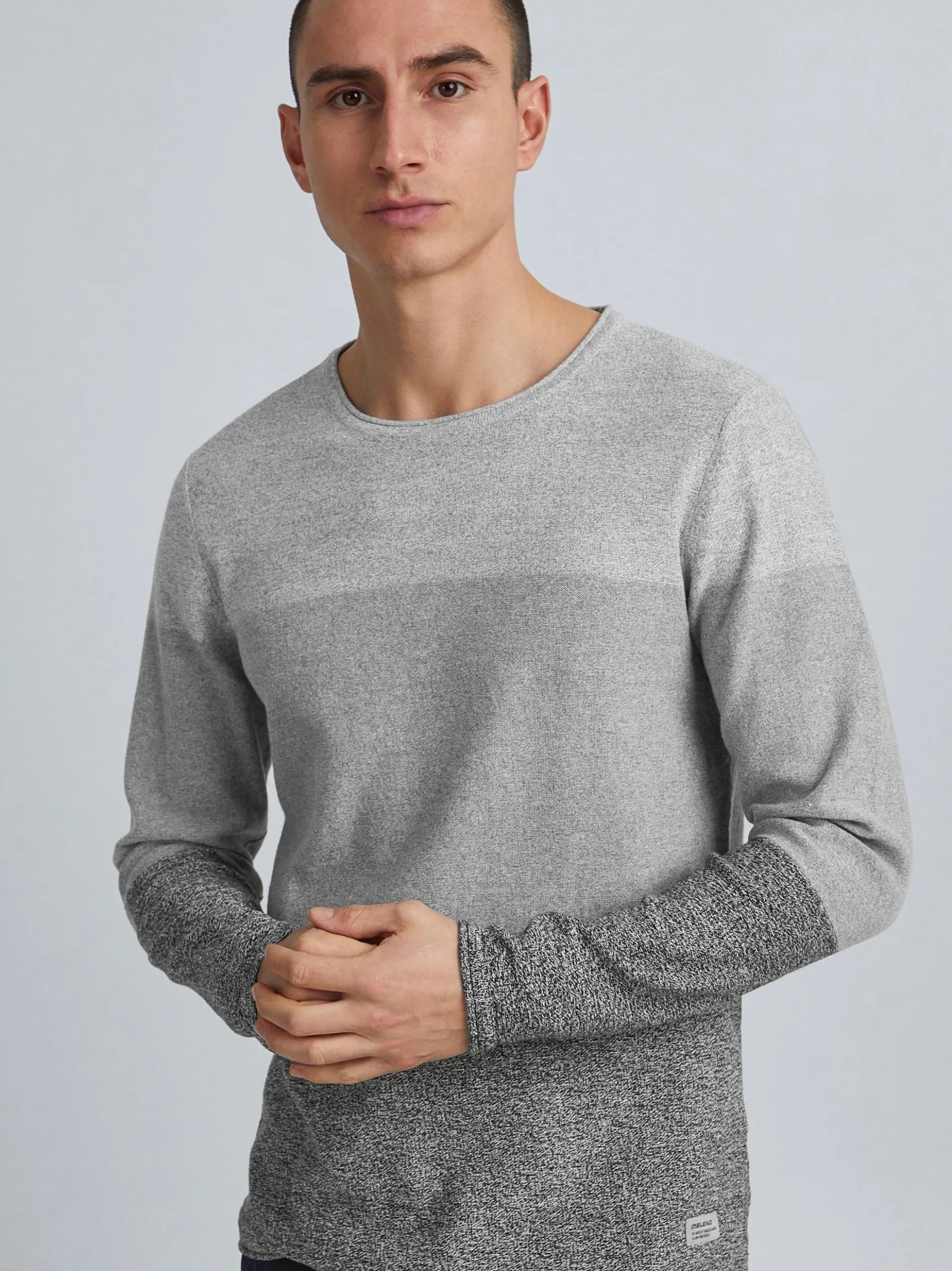 BLEND Herren Strickpullover - BHHans in schwarz