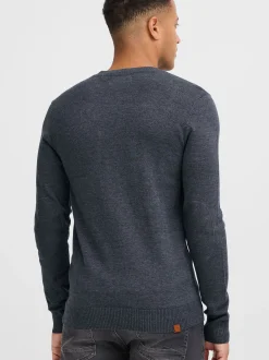 BLEND Herren Strickpullover - BHLars in blau