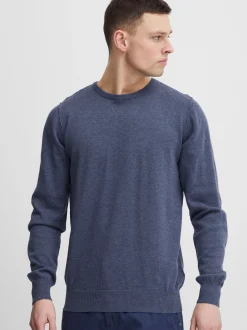 BLEND Herren Strickpullover - BHNolen in blau