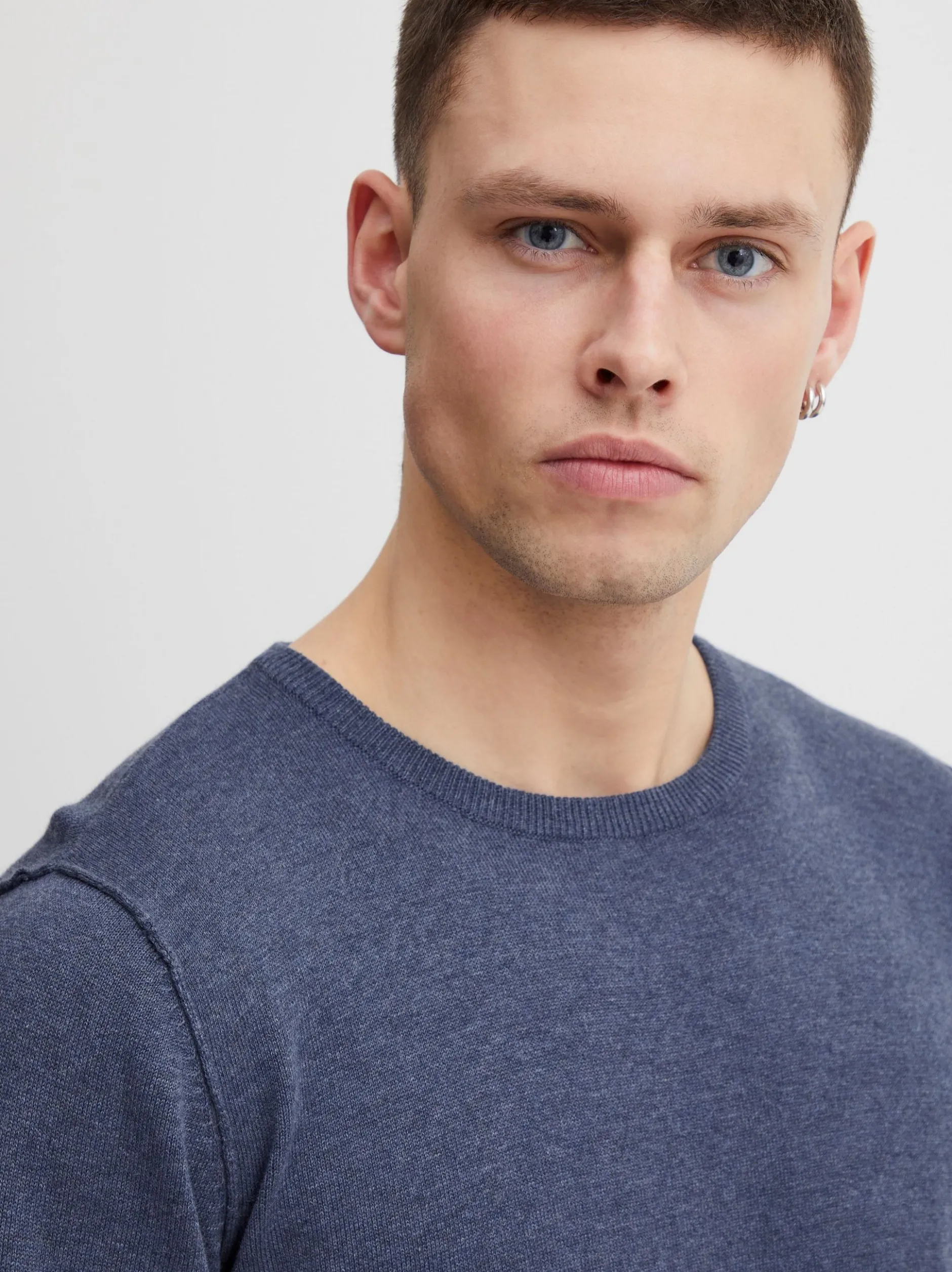 BLEND Herren Strickpullover - BHNolen in blau