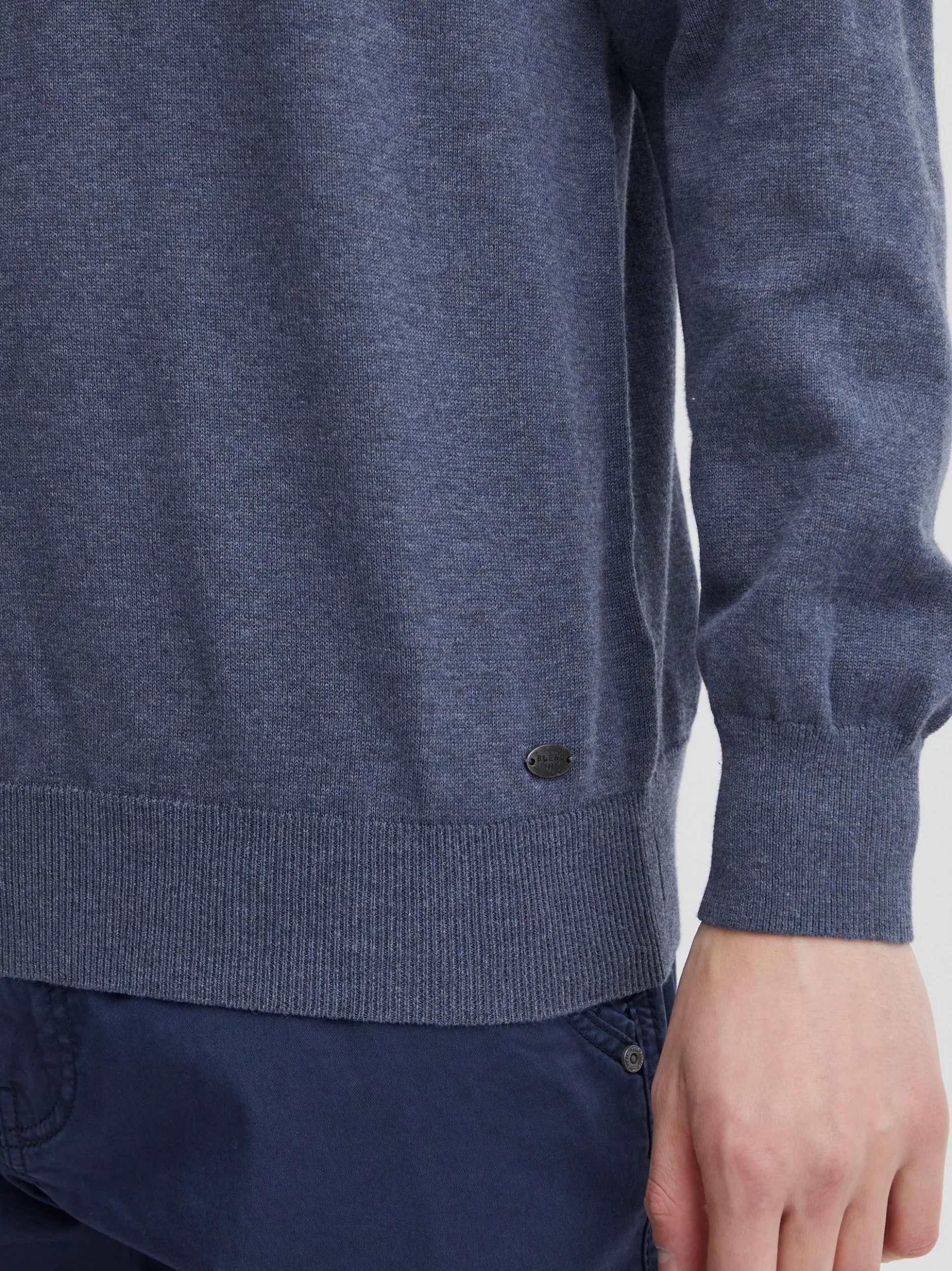 BLEND Herren Strickpullover - BHNolen in blau
