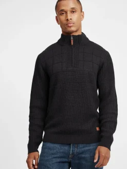 BLEND Herren Strickpullover - BHOstuta in schwarz
