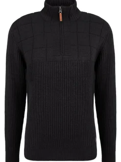 BLEND Herren Strickpullover - BHOstuta in schwarz