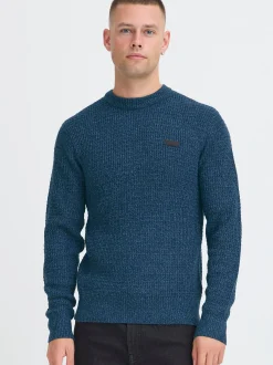 BLEND Herren Strickpullover - BHPattax in blau