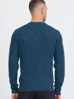 BLEND Herren Strickpullover - BHPattax in blau