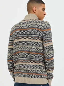 BLEND Herren Strickpullover - BHPullover in beige