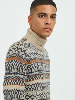 BLEND Herren Strickpullover - BHPullover in beige