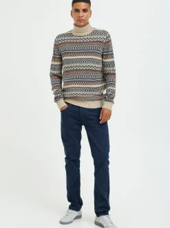 BLEND Herren Strickpullover - BHPullover in beige