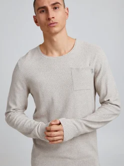 BLEND Herren Strickpullover - bhpullover in beige