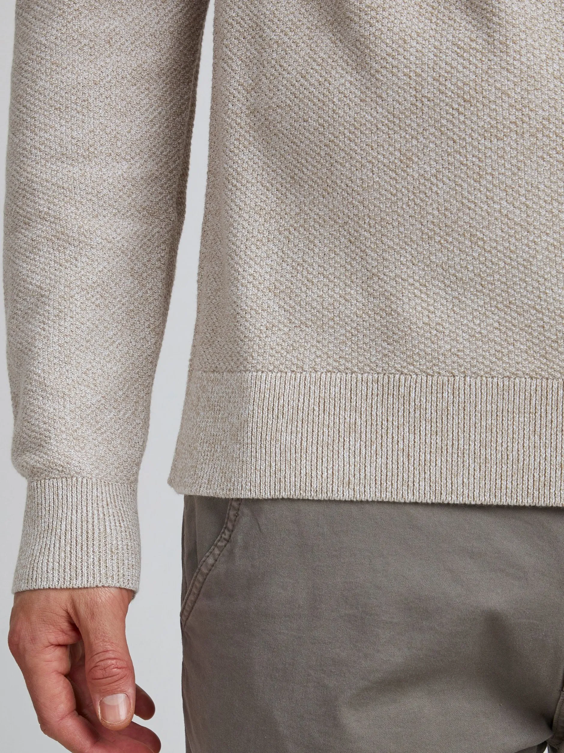 BLEND Herren Strickpullover - bhpullover in beige