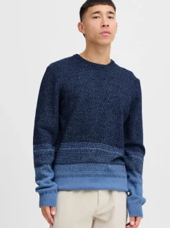 BLEND Herren Strickpullover - BHPullover in blau
