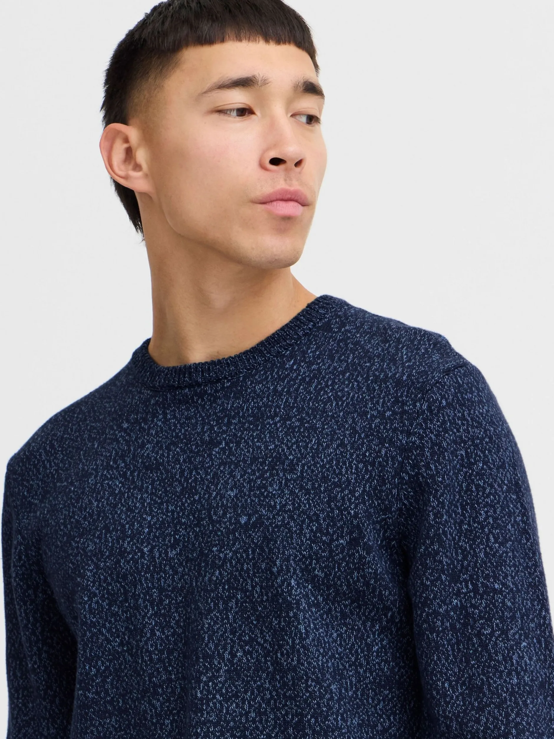 BLEND Herren Strickpullover - BHPullover in blau