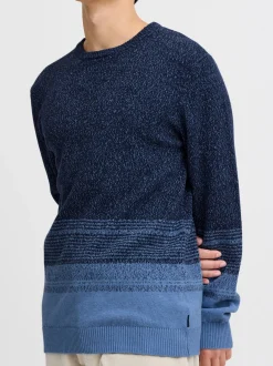 BLEND Herren Strickpullover - BHPullover in blau