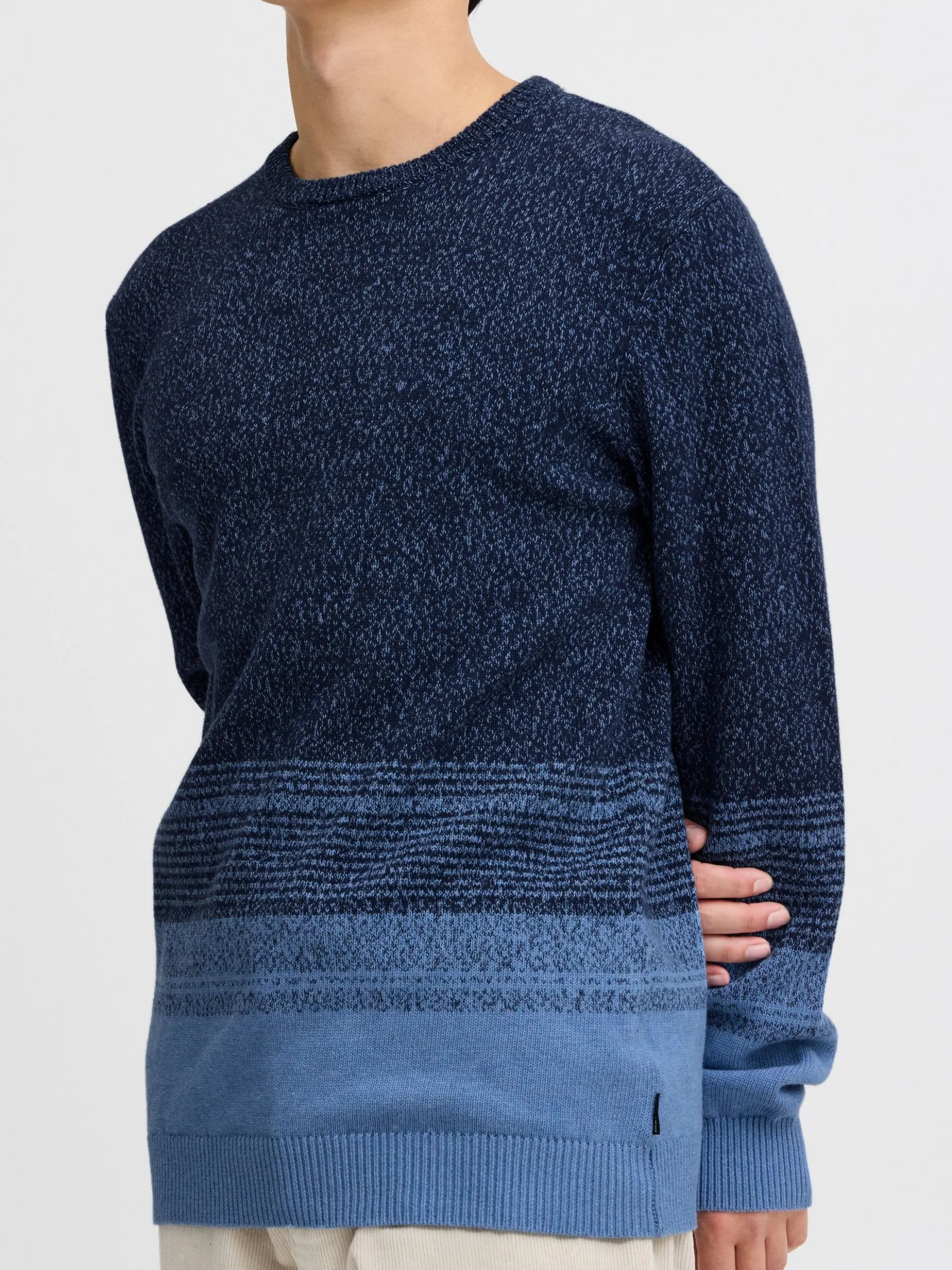 BLEND Herren Strickpullover - BHPullover in blau
