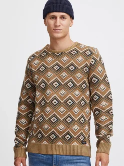 BLEND Herren Strickpullover - BHPullover in braun