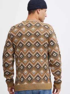 BLEND Herren Strickpullover - BHPullover in braun