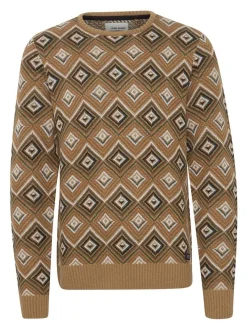 BLEND Herren Strickpullover - BHPullover in braun
