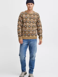 BLEND Herren Strickpullover - BHPullover in braun