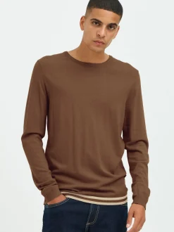 BLEND Herren Strickpullover - BHPullover in braun