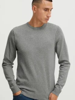 BLEND Herren Strickpullover - BHPullover in grau