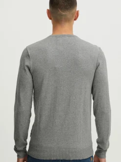 BLEND Herren Strickpullover - BHPullover in grau