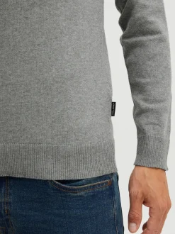 BLEND Herren Strickpullover - BHPullover in grau