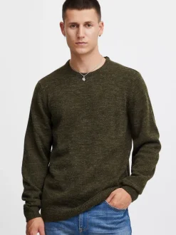 BLEND Herren Strickpullover - BHPullover in grün