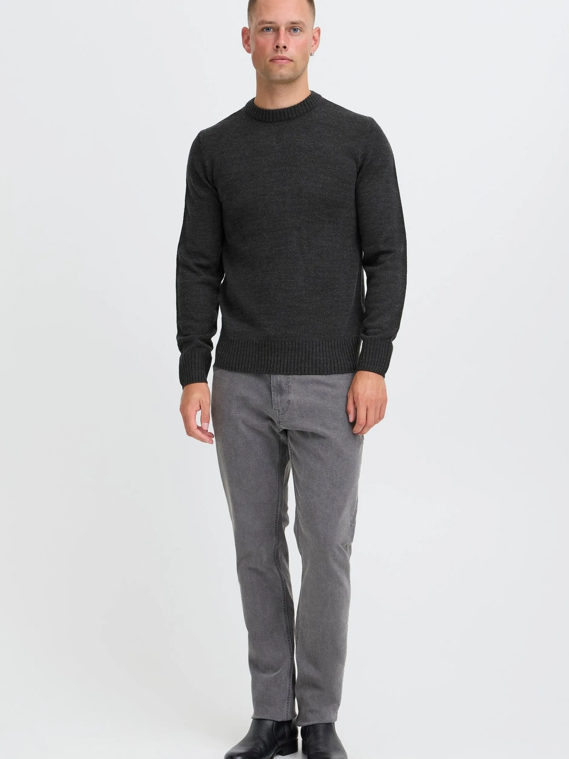 BLEND Herren Strickpullover - BHRyke in schwarz