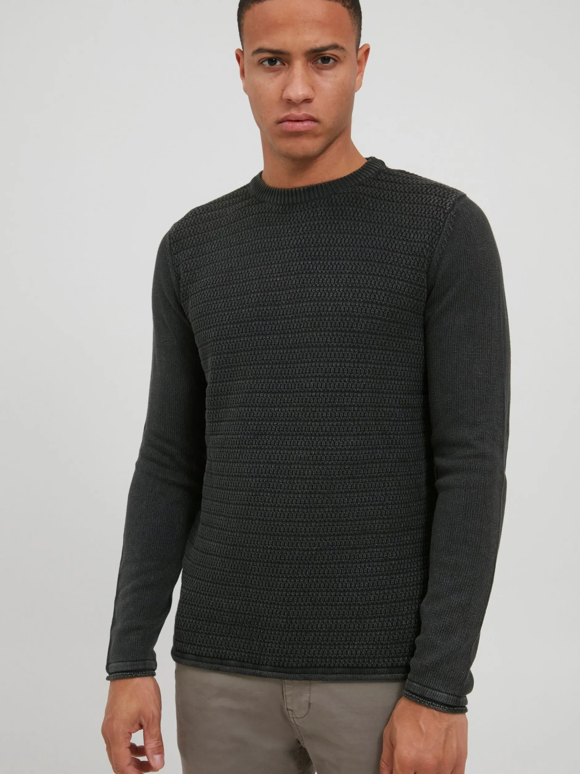 BLEND Herren Strickpullover - BHTaavi in grau