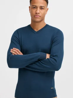 BLEND Herren Strickpullover - BHWeber in blau