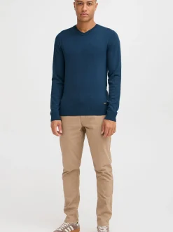 BLEND Herren Strickpullover - BHWeber in blau