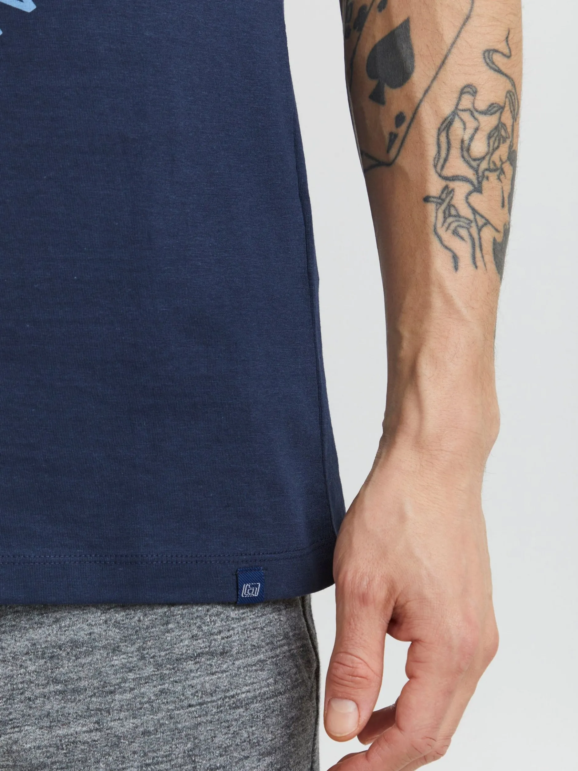 BLEND Herren Tanktop - BHAlvarez in blau