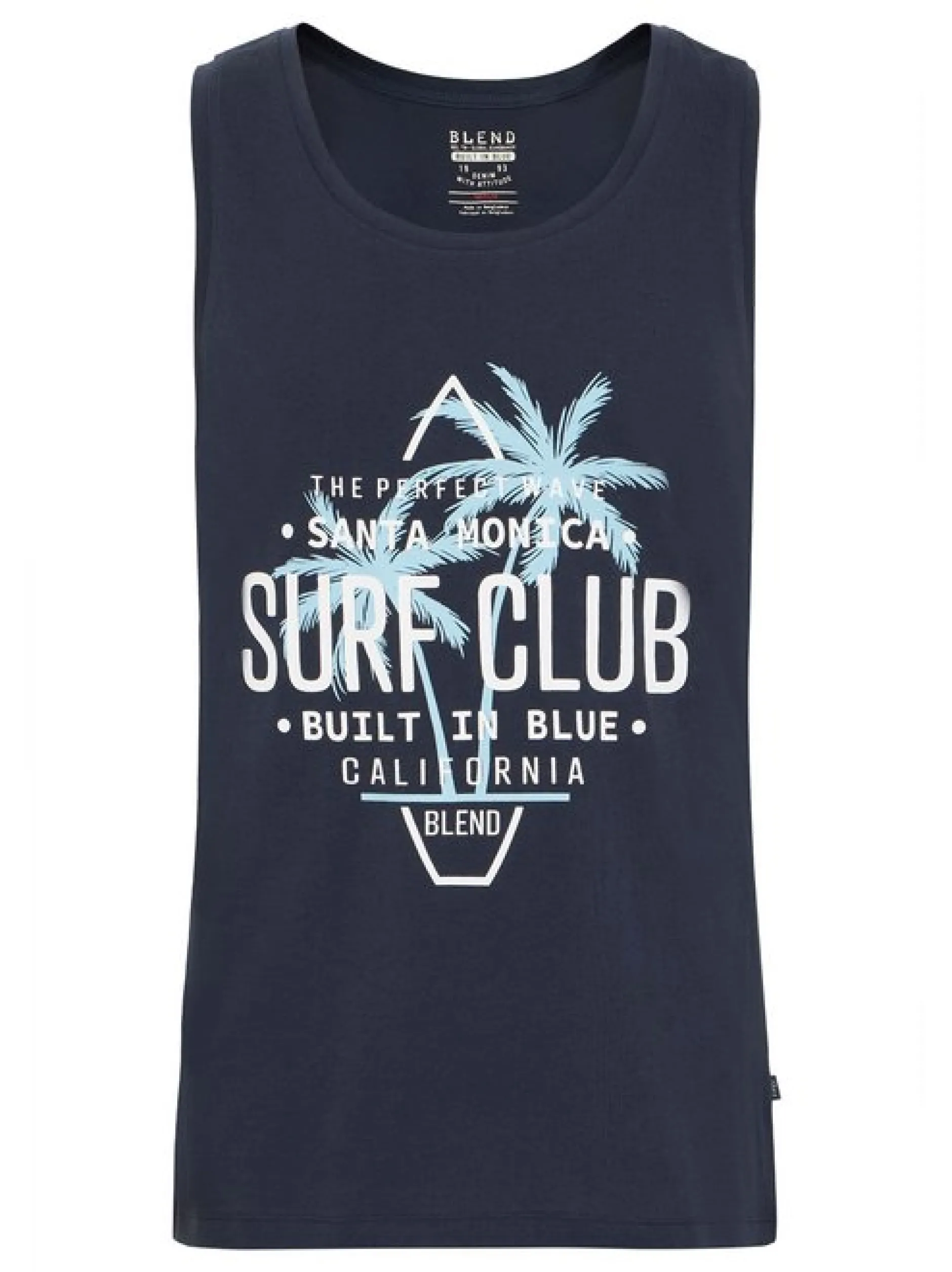 BLEND Herren Tanktop - BHCali in blau