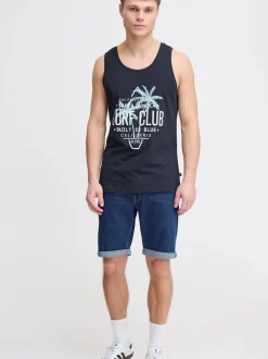 BLEND Herren Tanktop - BHCali in blau
