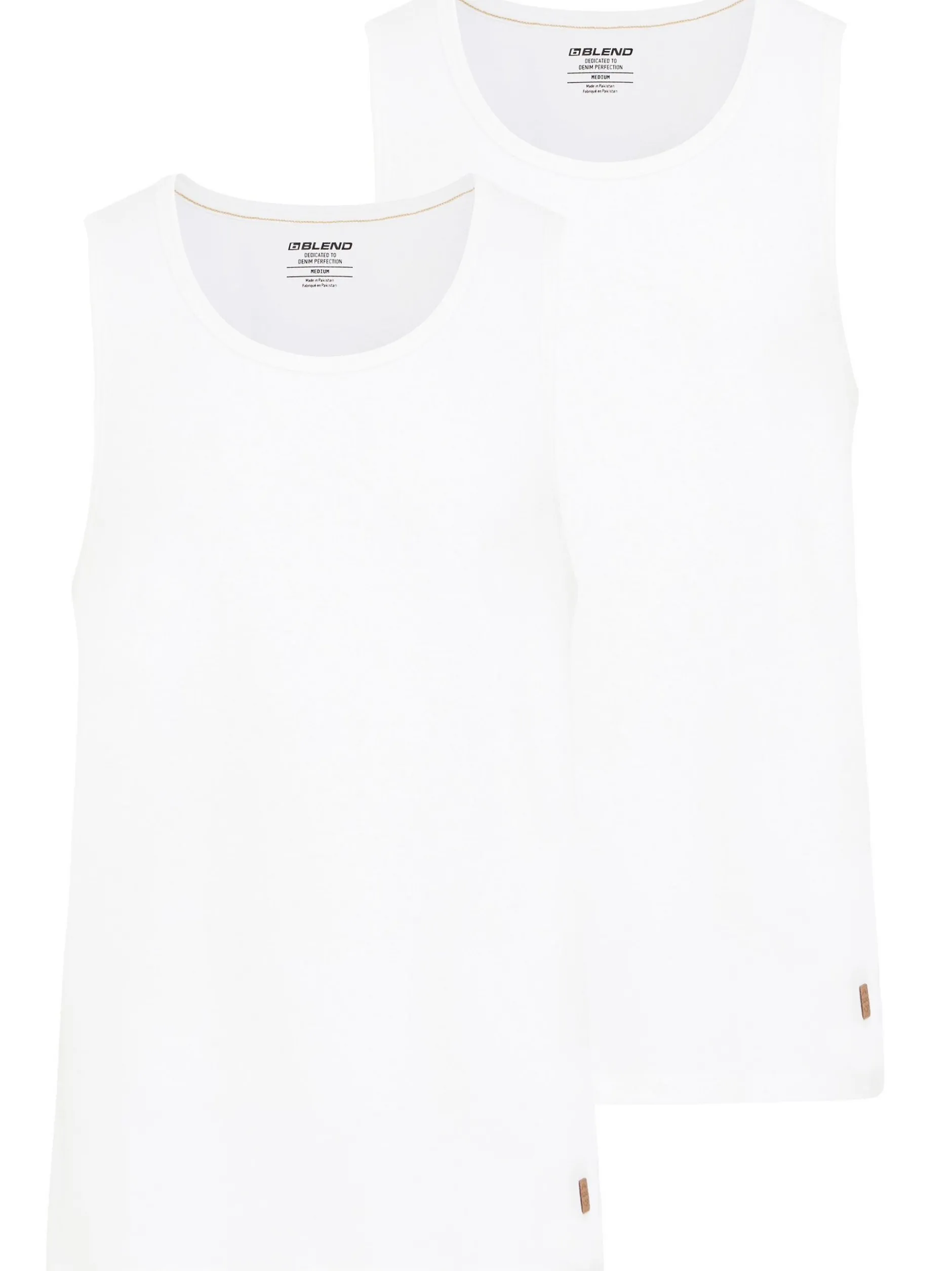 BLEND Herren Tanktop - BHHole in weiß