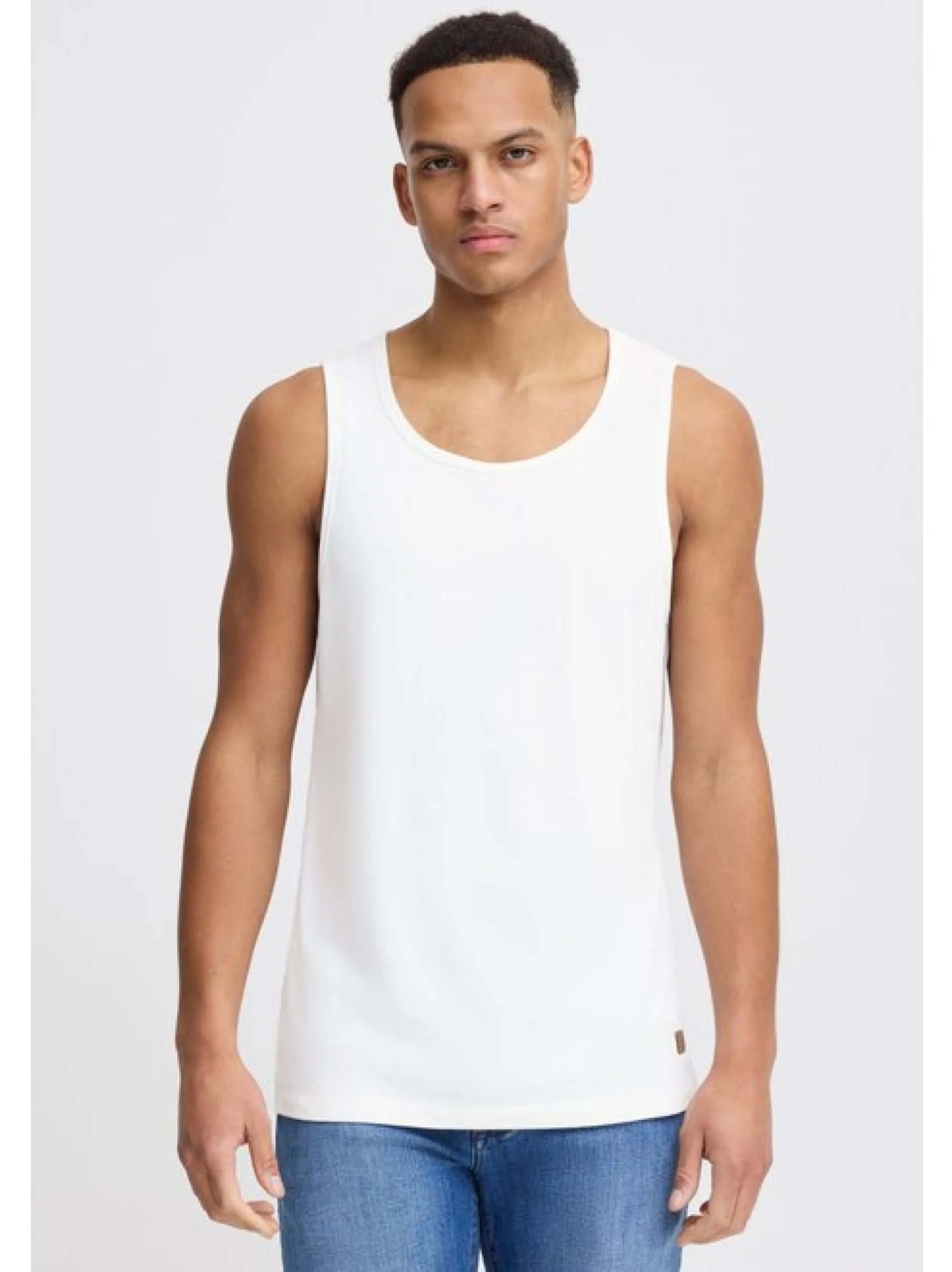 BLEND Herren Tanktop - BHHole in weiß