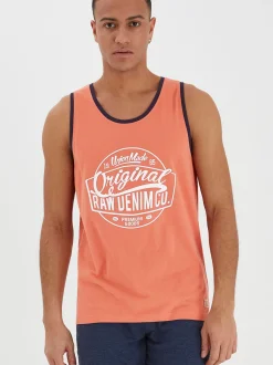 BLEND Herren Tanktop - BHWalex in aprikot