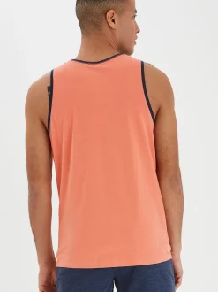 BLEND Herren Tanktop - BHWalex in aprikot