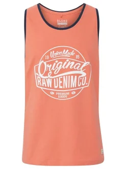 BLEND Herren Tanktop - BHWalex in aprikot