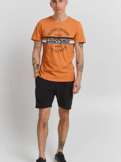 BLEND Herren T-Shirt - BHAdamus in orange